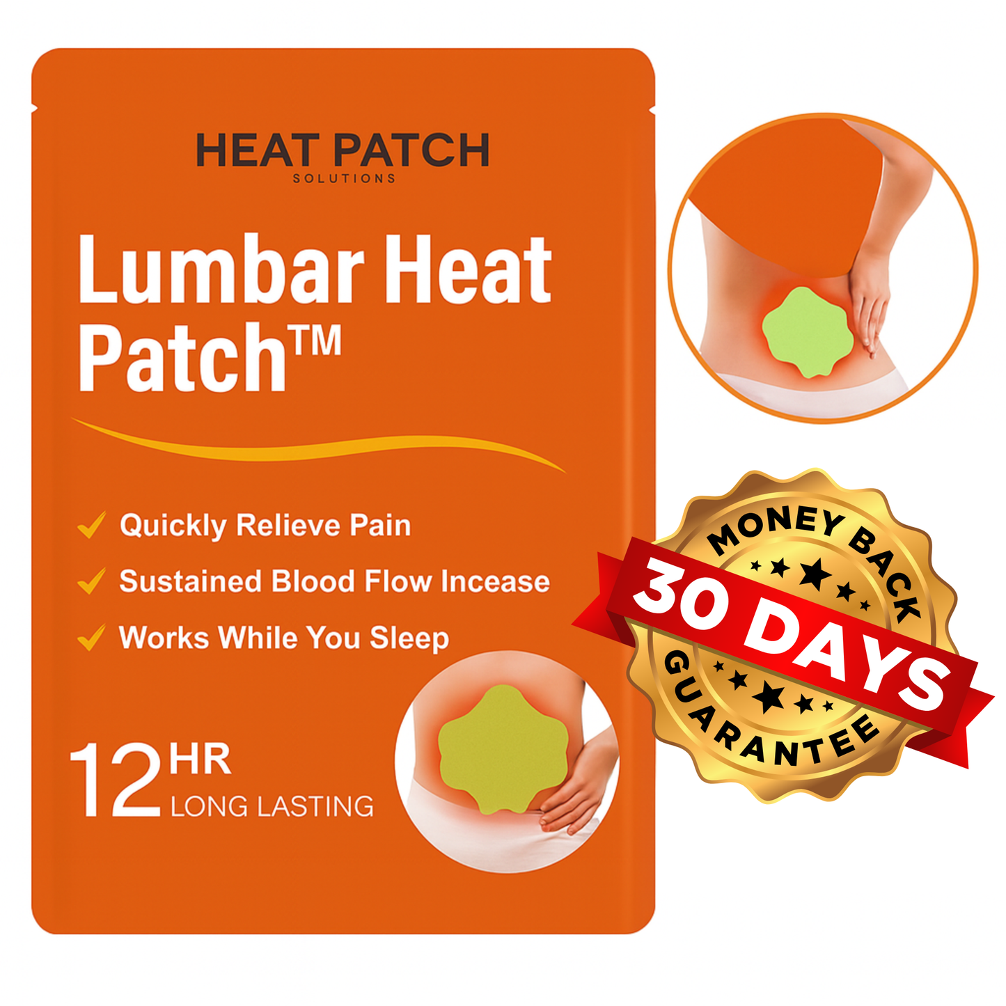 Lumbar Heat Patches™ (12-Pack)